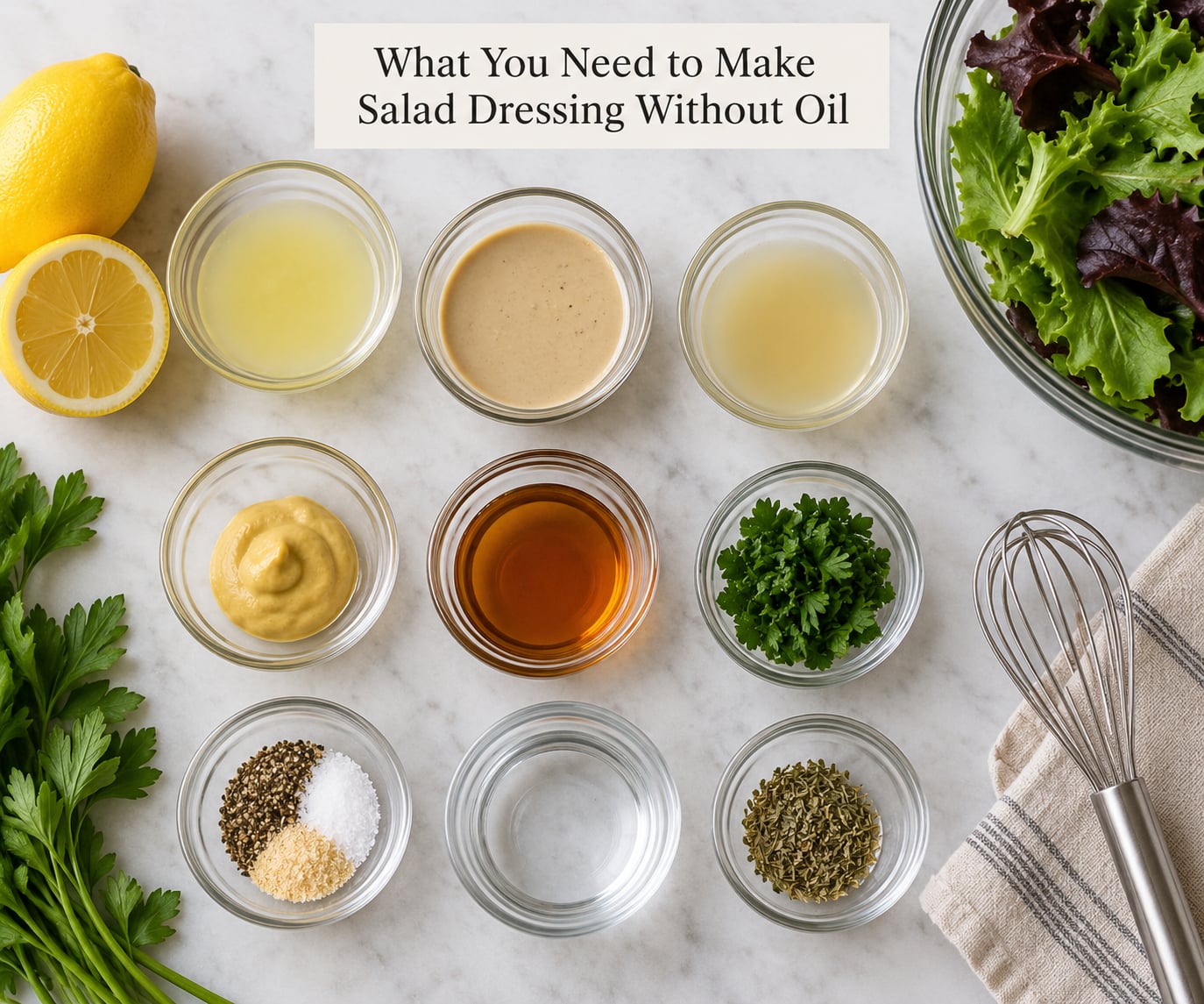 What You Need to Make Salad Dressing Without Oil
