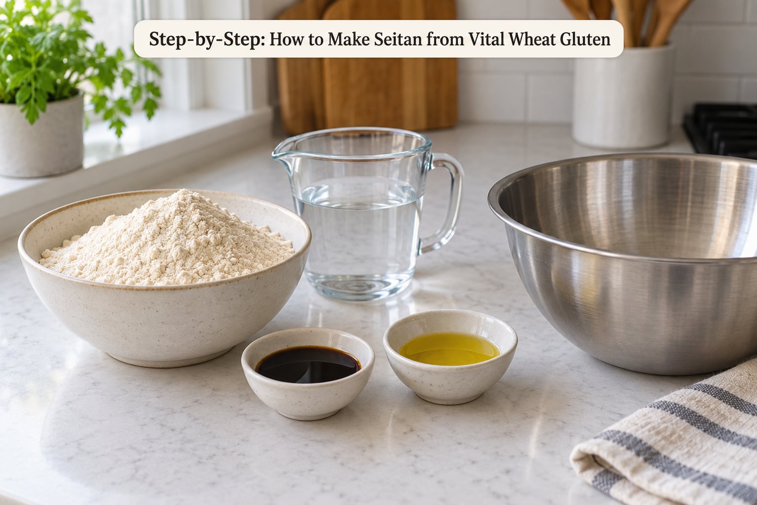 Step-by-Step: How to Make Seitan from Vital Wheat Gluten