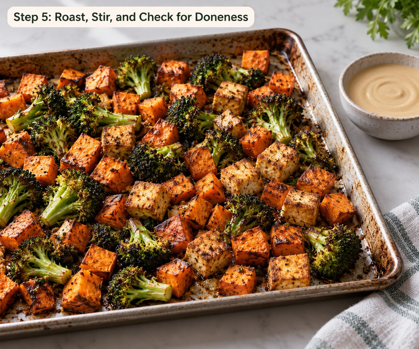 Step 5: Roast, Stir, and Check for Doneness