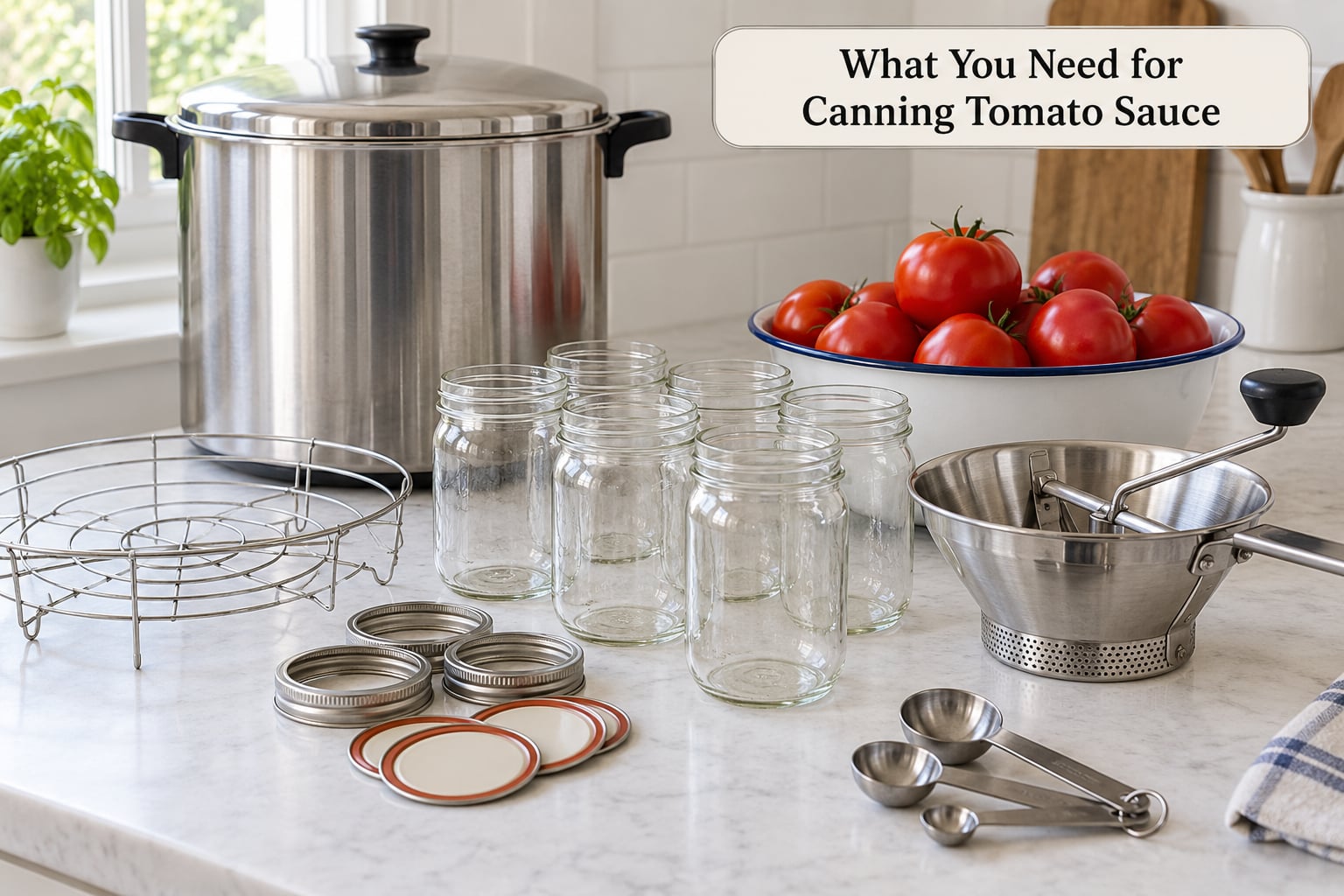 What You Need for Canning Tomato Sauce