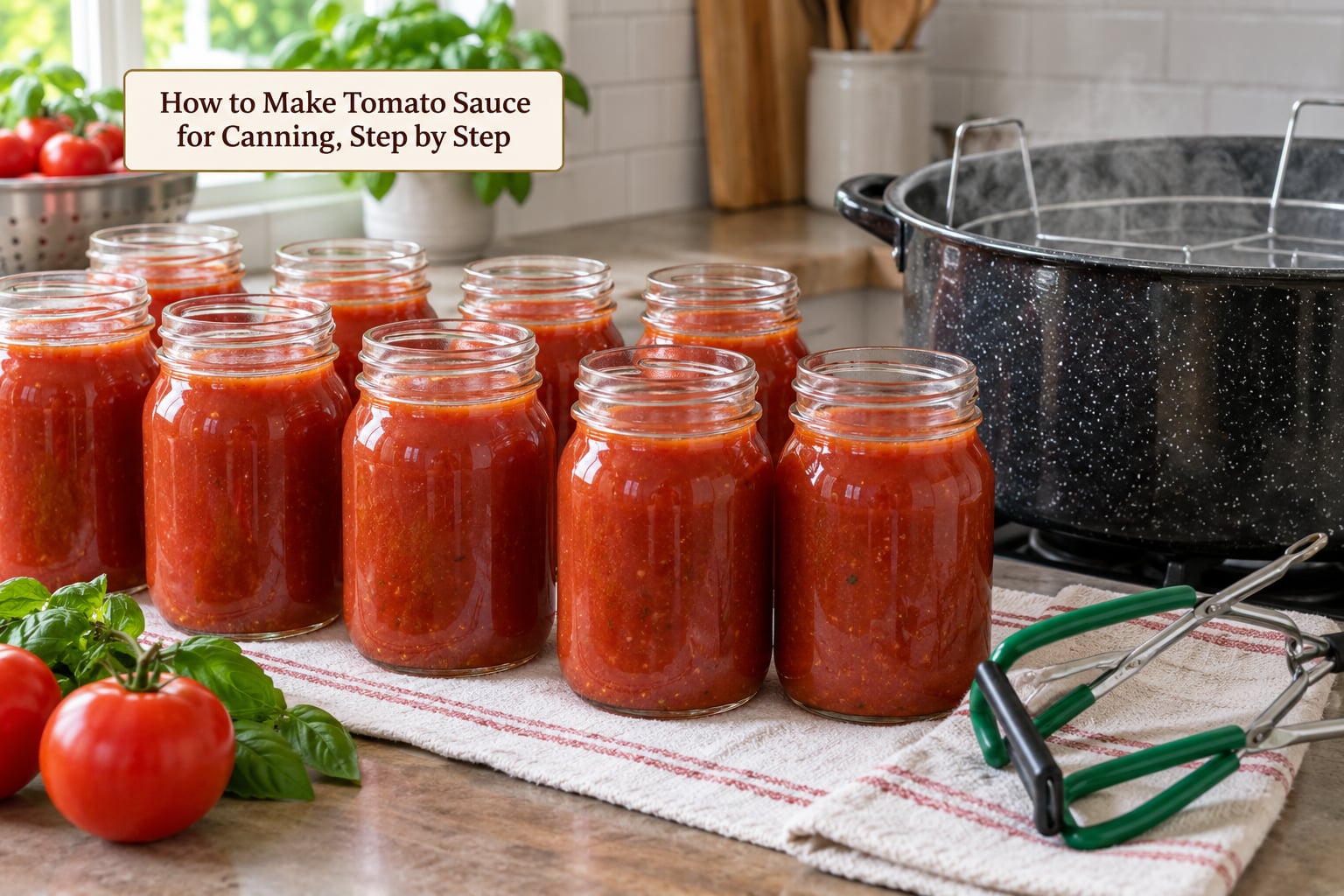 How to Make Tomato Sauce for Canning, Step by Step