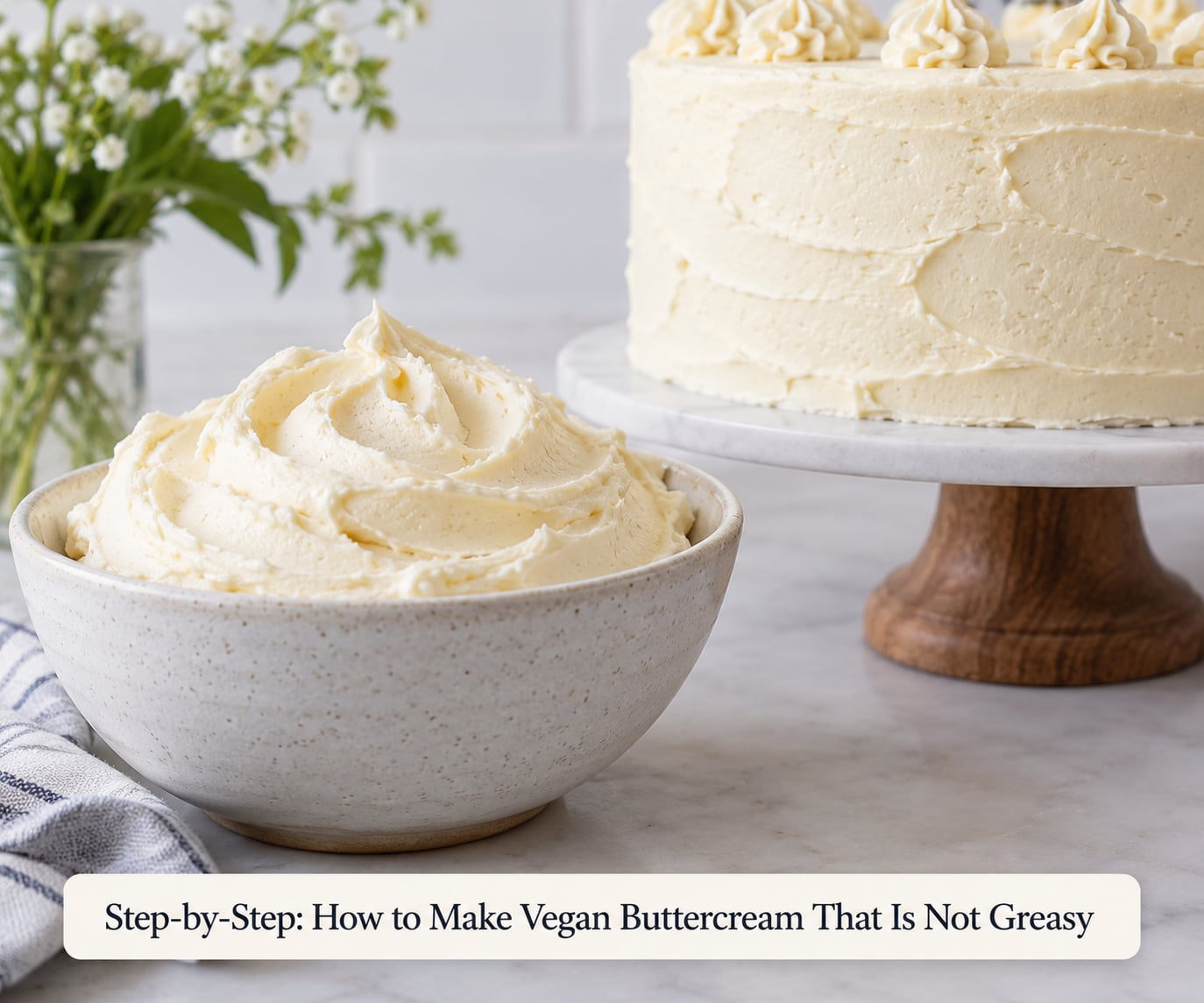 Step-by-Step: How to Make Vegan Buttercream That Is Not Greasy