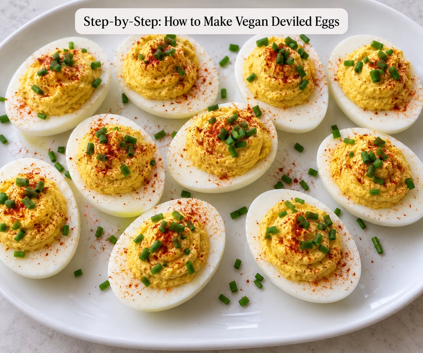 Step-by-Step: How to Make Vegan Deviled Eggs