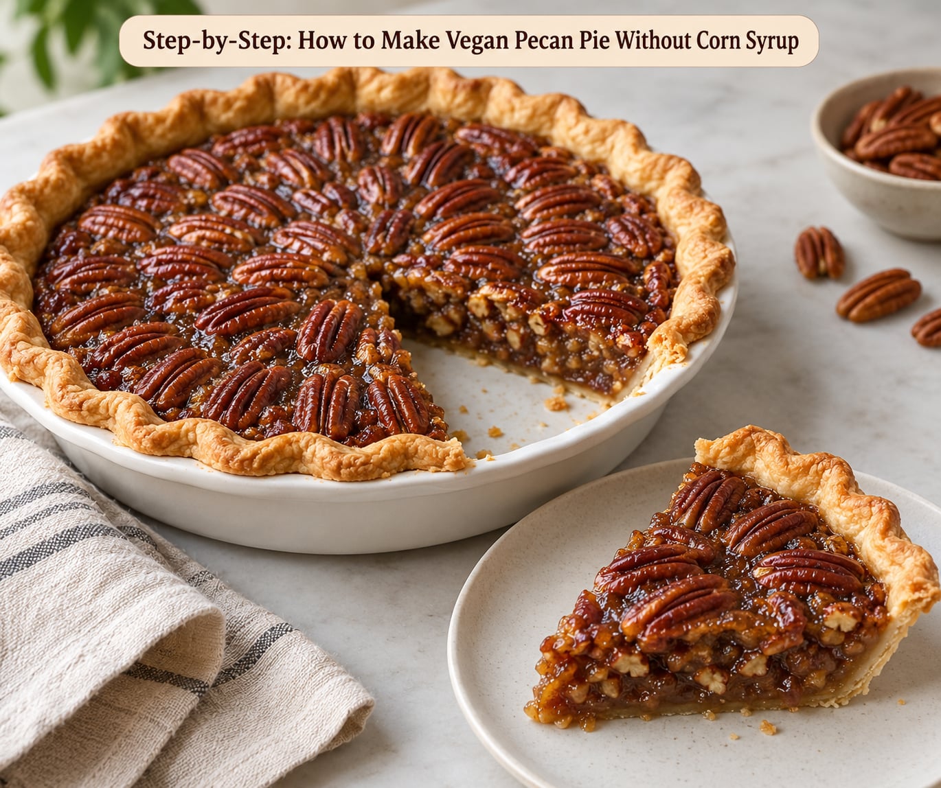 Step-by-Step: How to Make Vegan Pecan Pie Without Corn Syrup