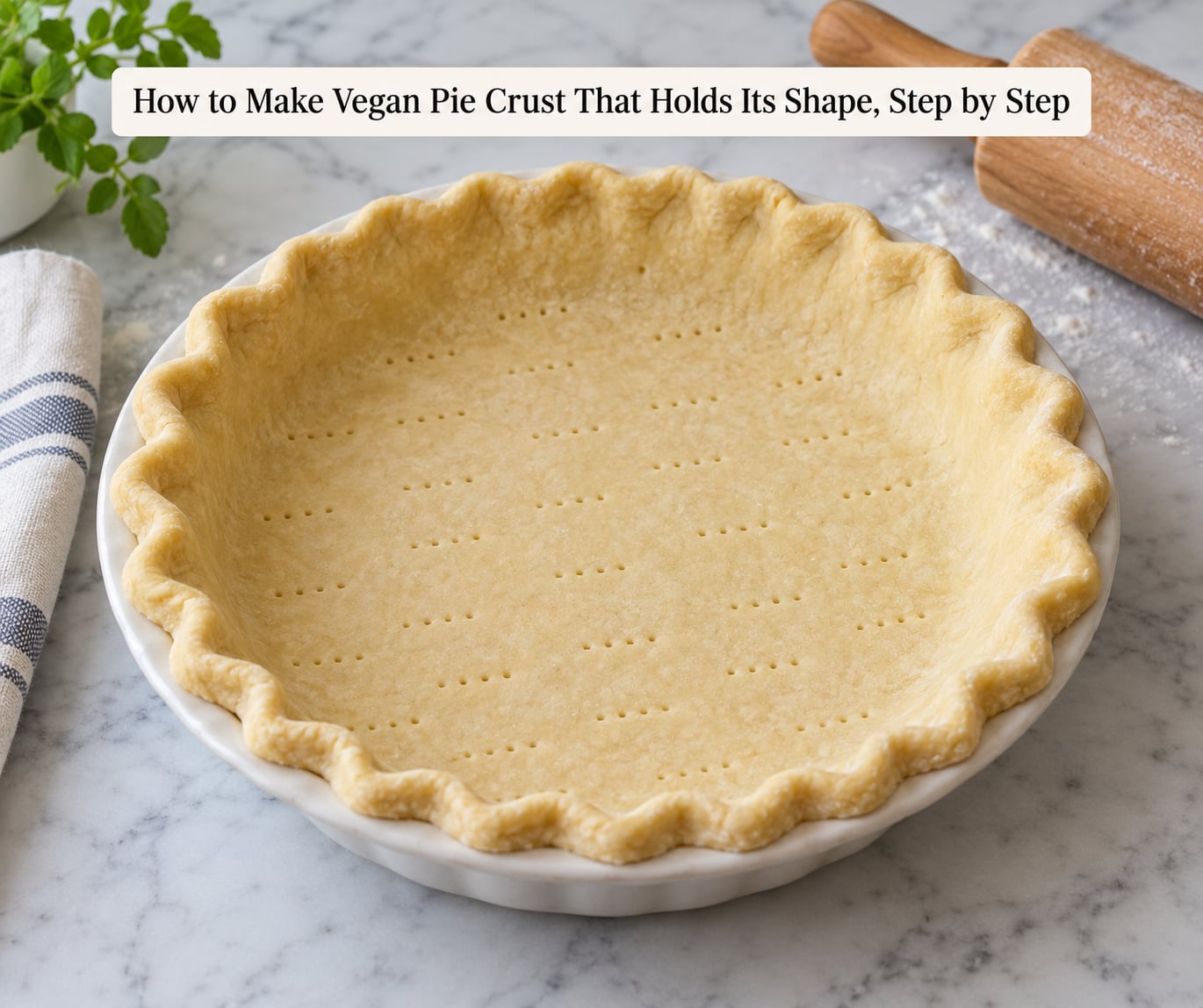 How to Make Vegan Pie Crust That Holds Its Shape, Step by Step