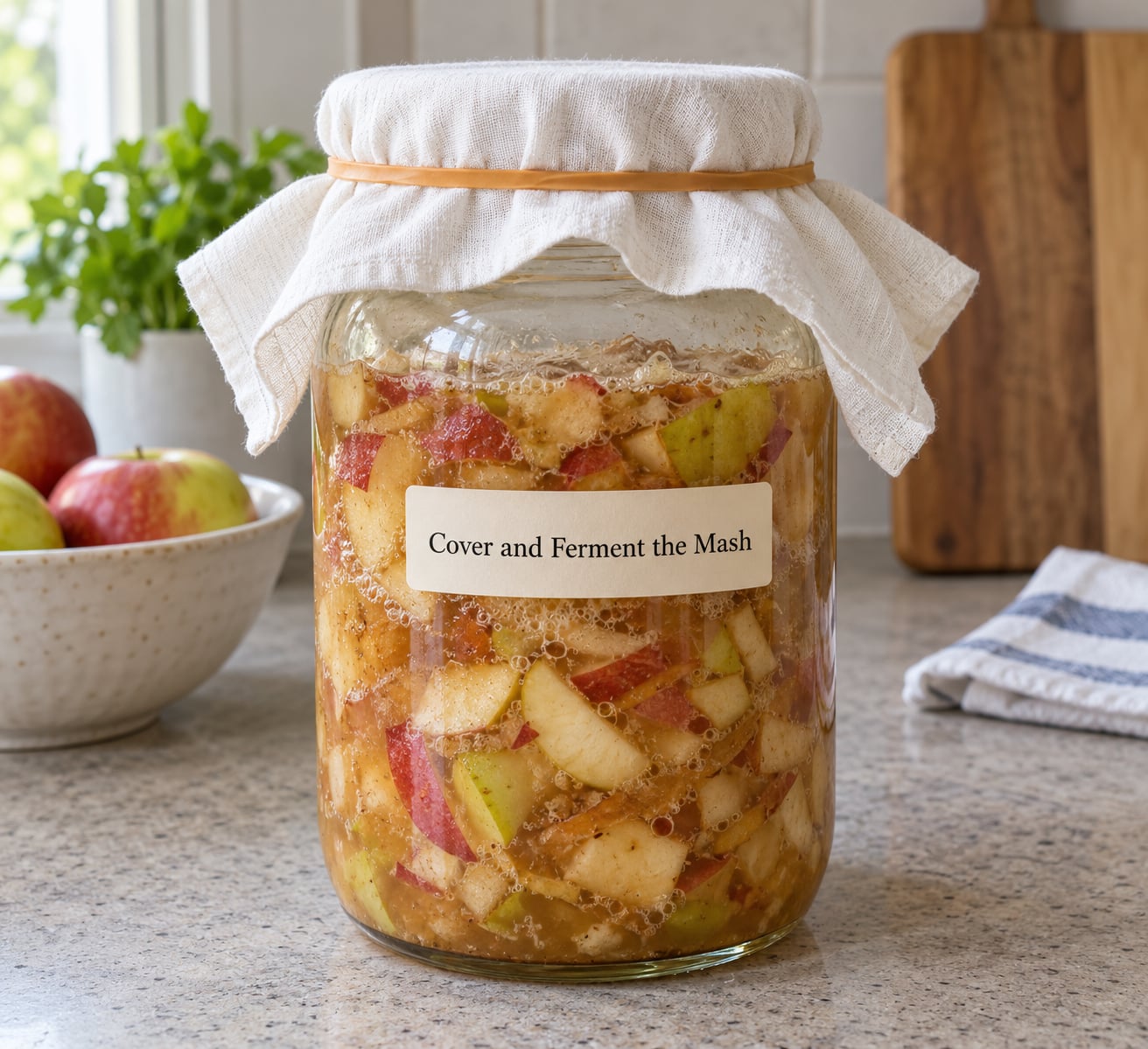 Cover and Ferment the Mash