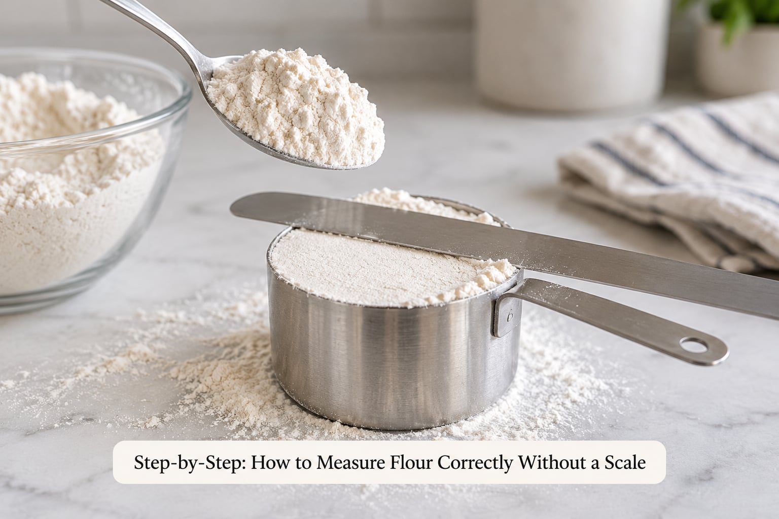 Step-by-Step: How to Measure Flour Correctly Without a Scale