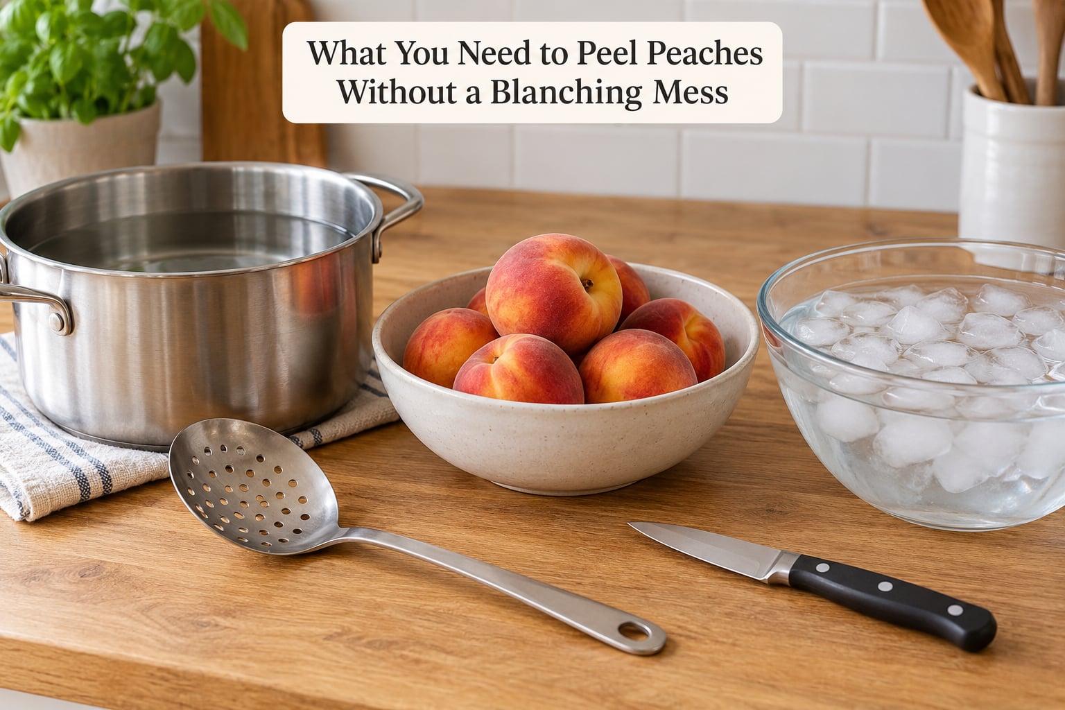 What You Need to Peel Peaches Without a Blanching Mess