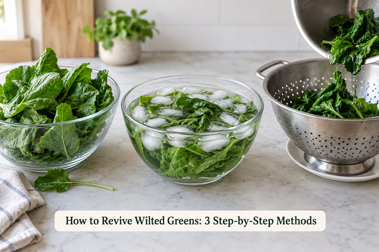 How to Revive Wilted Greens: 3 Step-by-Step Methods