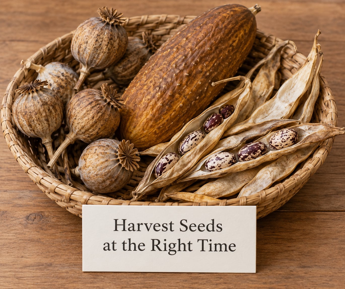 Harvest Seeds at the Right Time