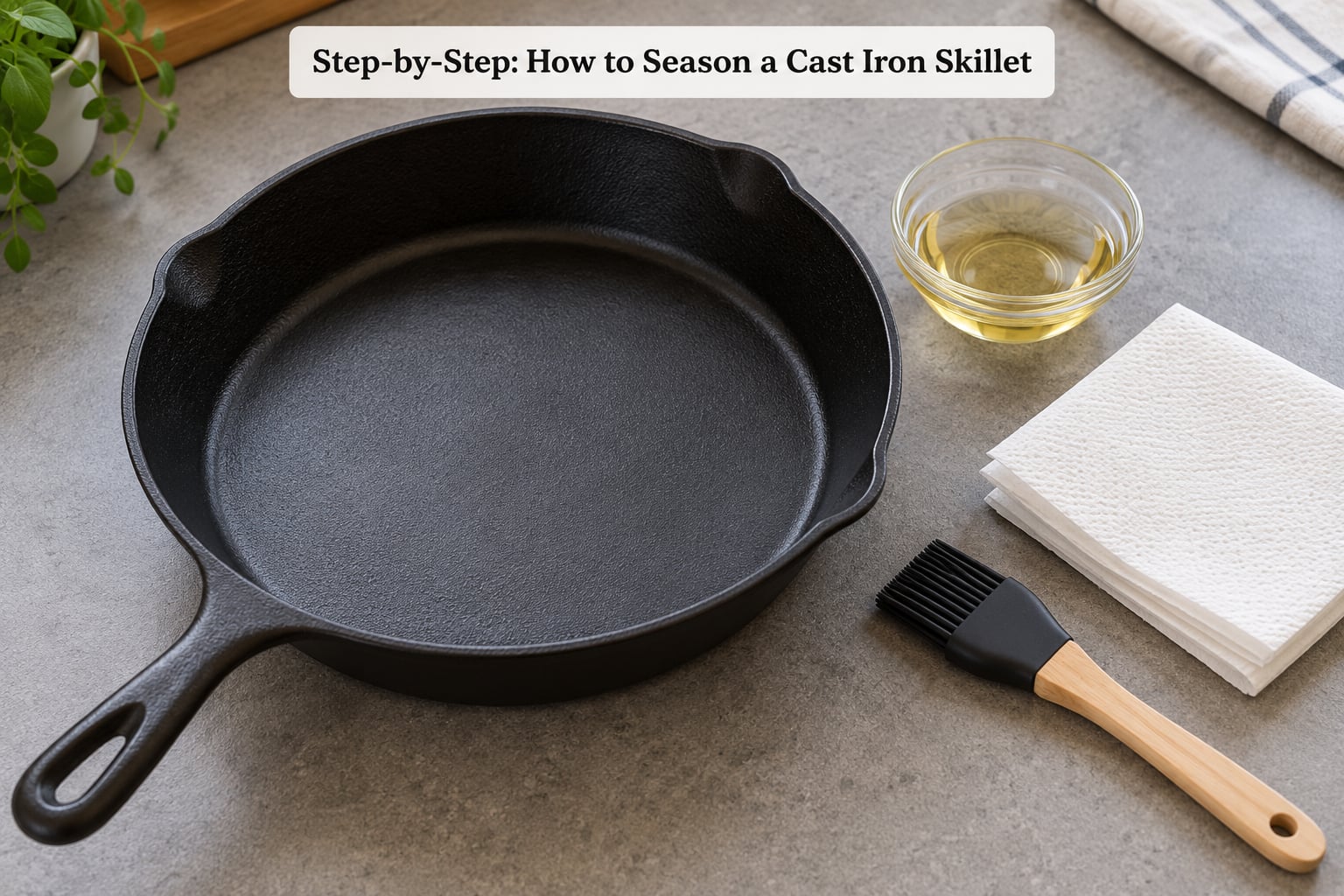 Step-by-Step: How to Season a Cast Iron Skillet
