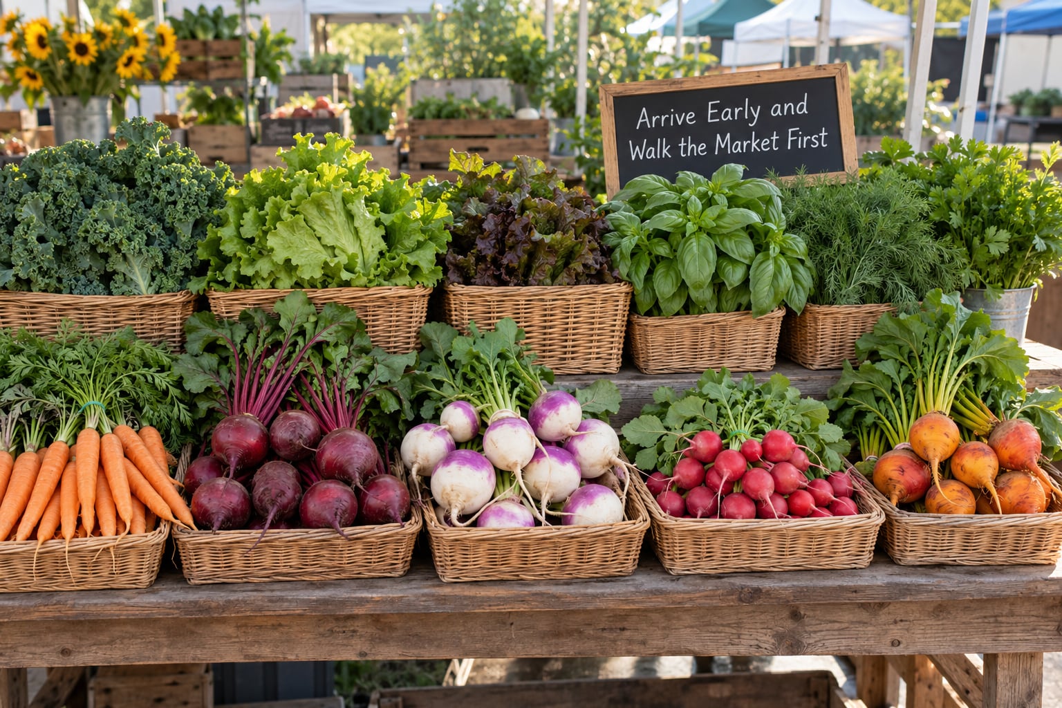 Arrive Early and Walk the Market First