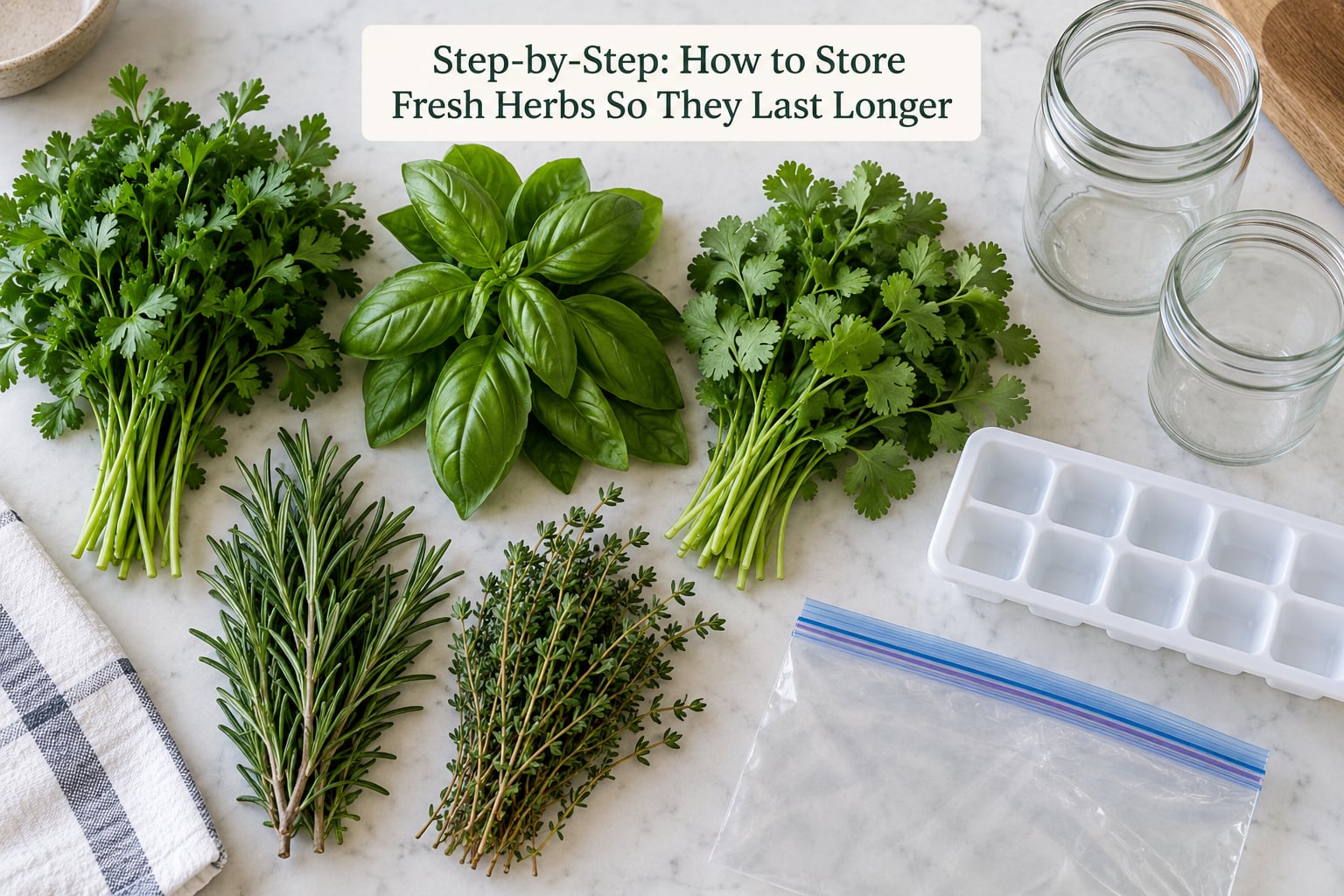 Step-by-Step: How to Store Fresh Herbs So They Last Longer
