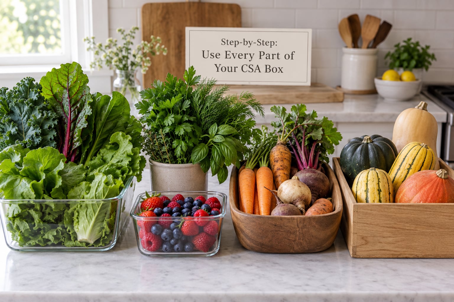 Step-by-Step: Use Every Part of Your CSA Box