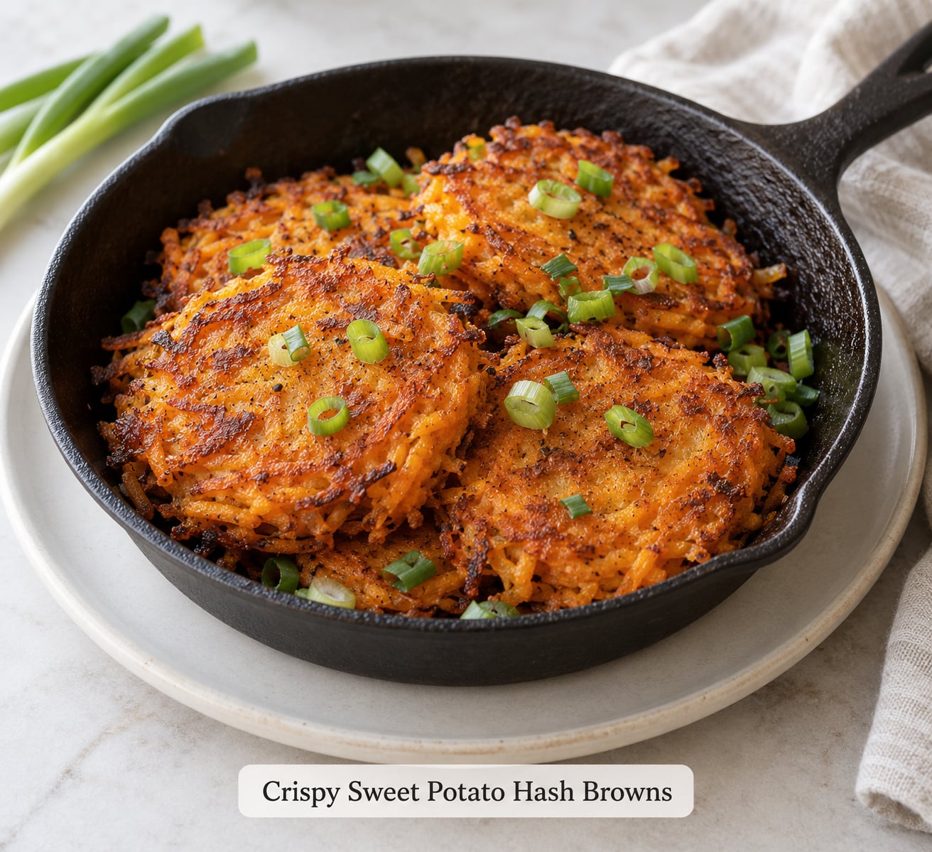 Crispy Sweet Potato Hash Browns
