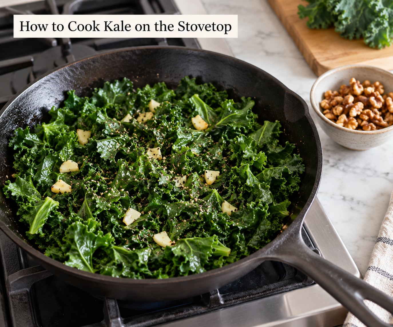 How to Cook Kale on the Stovetop