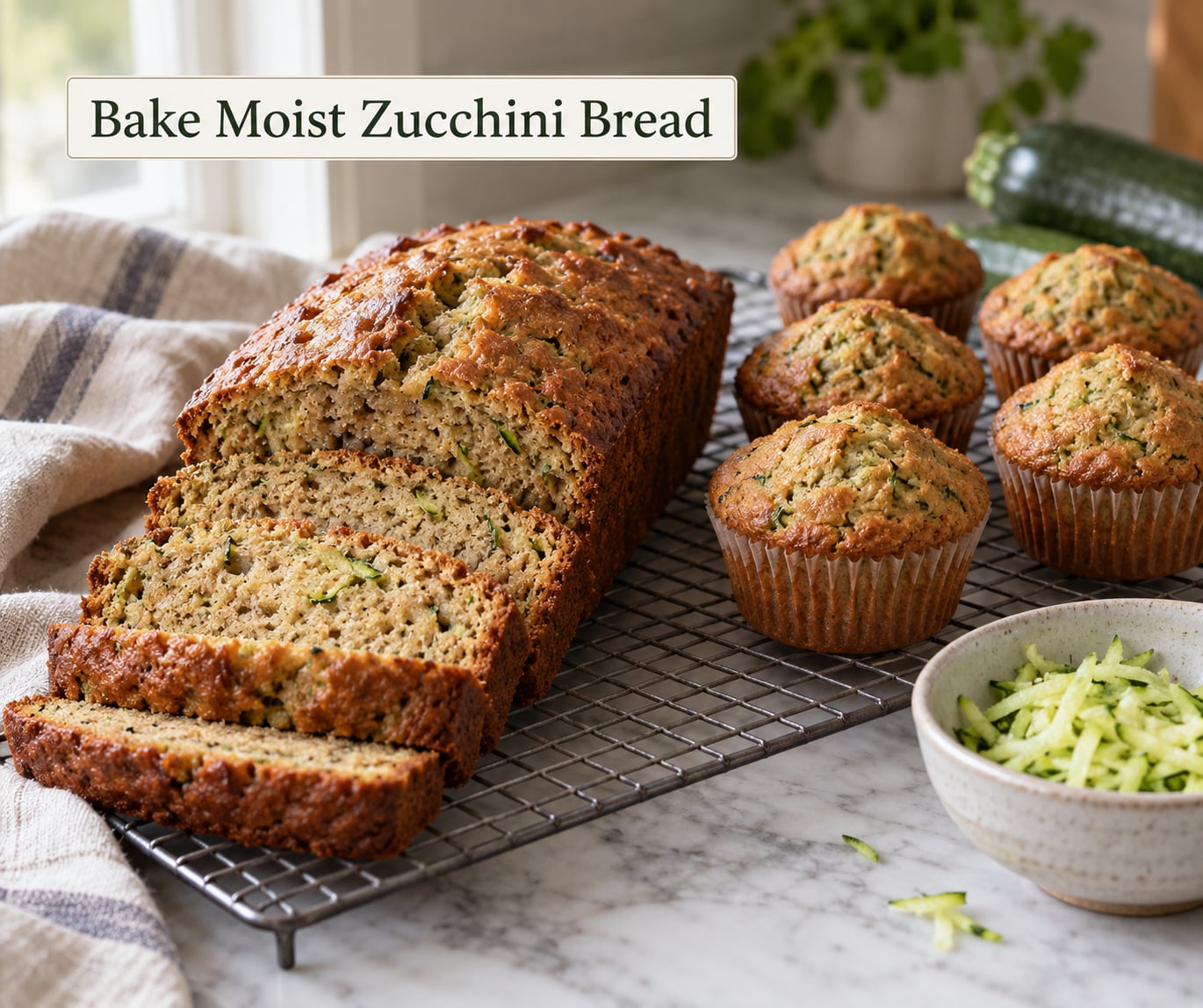 Bake Moist Zucchini Bread