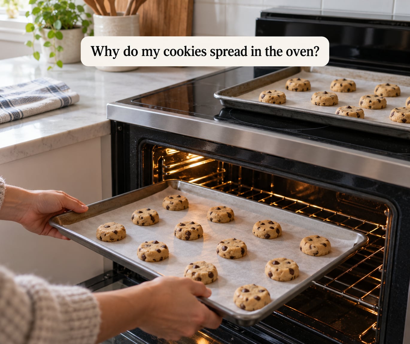 Why do my cookies spread in the oven?